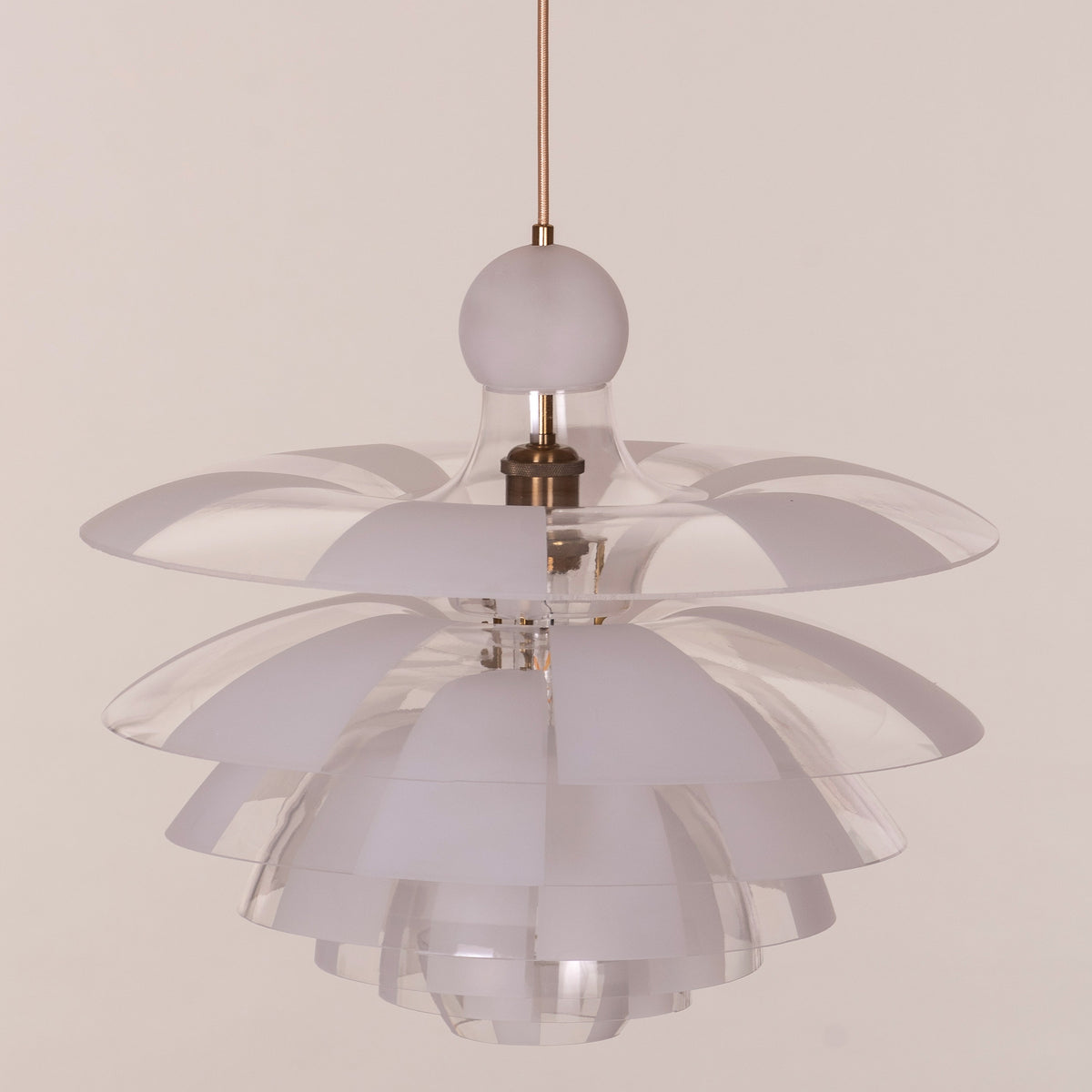 Find Your Truth (Gold, Frosted) Pendant Light