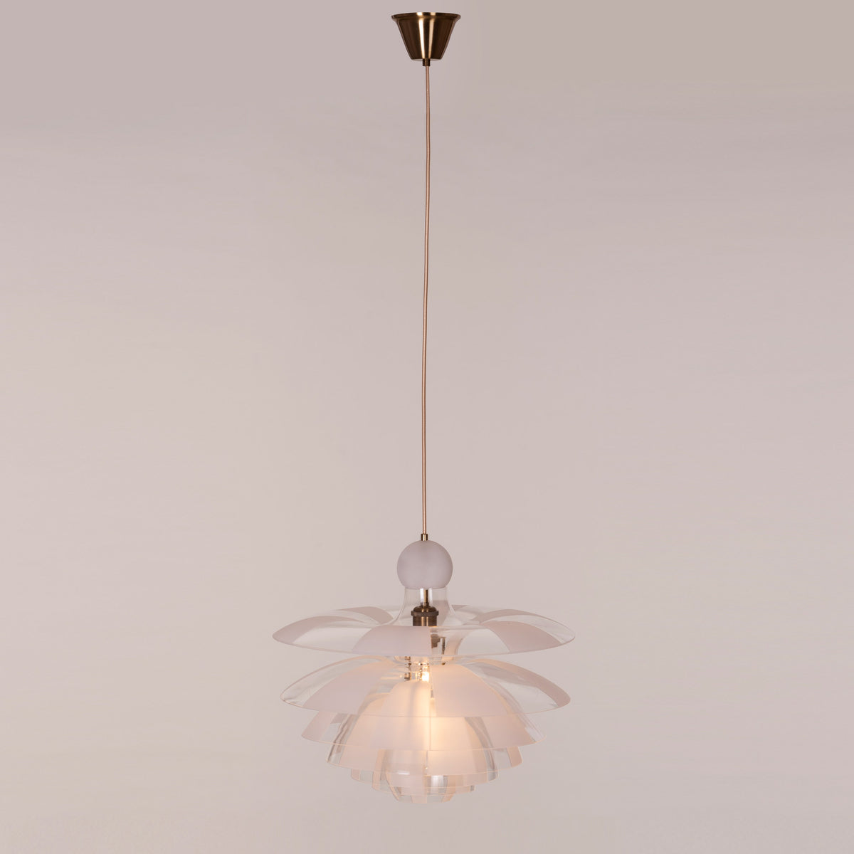 Find Your Truth (Gold, Frosted) Pendant Light