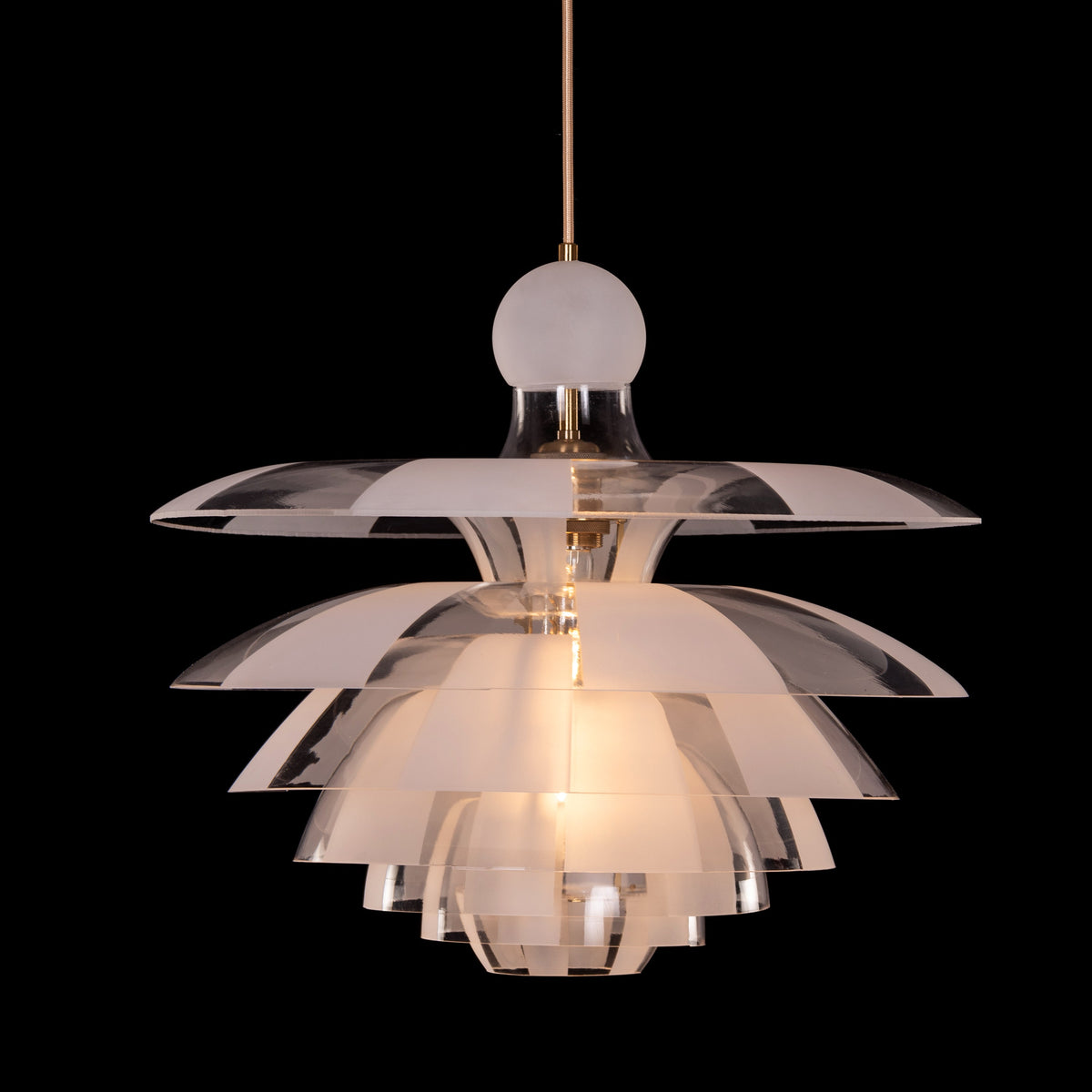 Find Your Truth (Gold, Frosted) Pendant Light