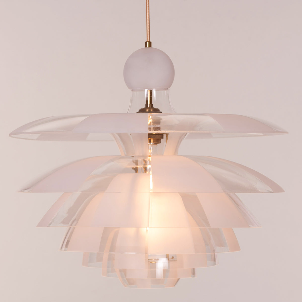 Find Your Truth (Gold, Frosted) Pendant Light