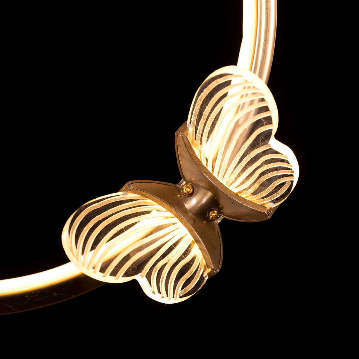Butterfly Kisses (Gold, Dimmable LED With Remote Control) Pendant Light