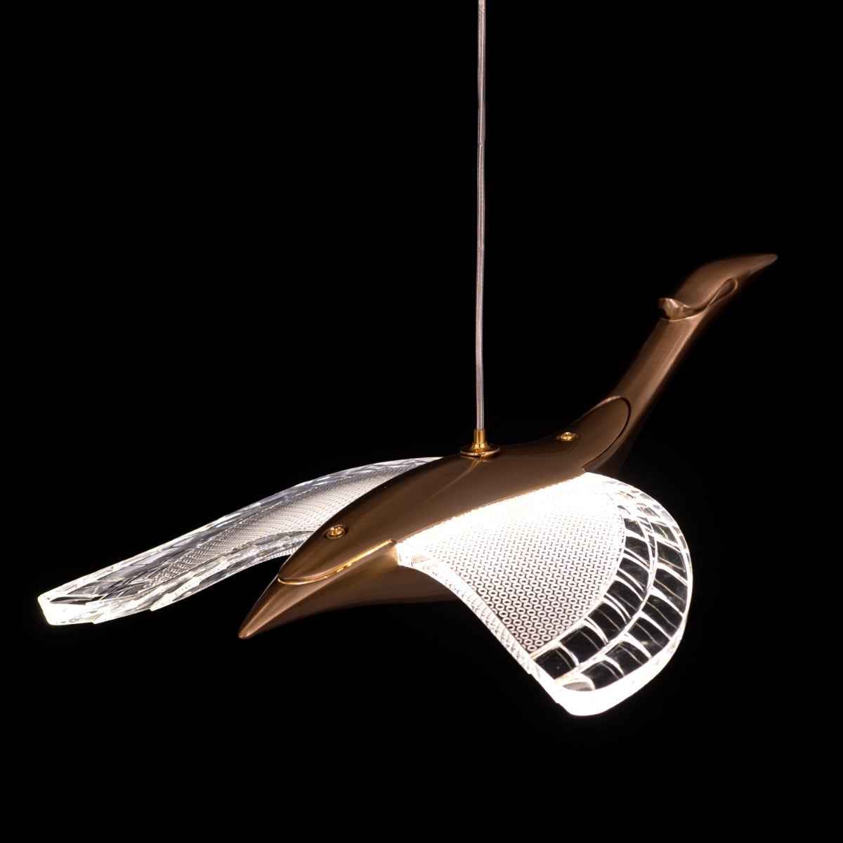 Before I wake (Small, Gold, Dimmable LED with Remote Control) Chandelier