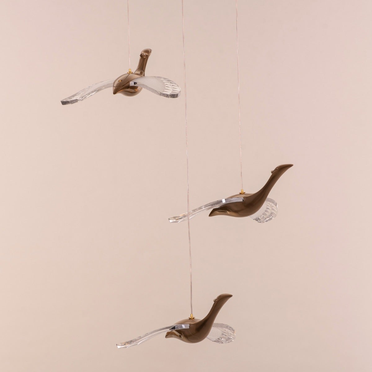 Before I wake (Small, Gold, Dimmable LED with Remote Control) Chandelier