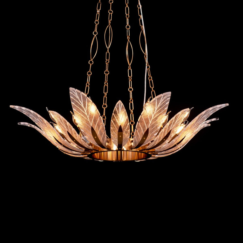 Love Poem (Gold) 3 Color Dimmable LED with Remote Control Textured Gla