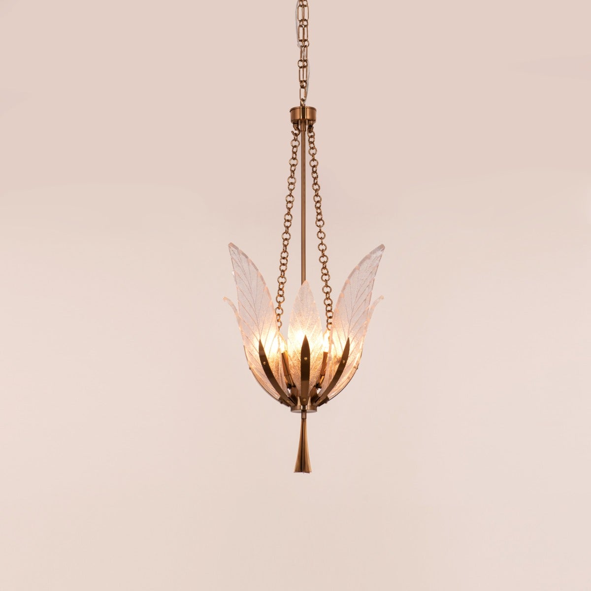Trance (Small, Gold) Glass Chandelier