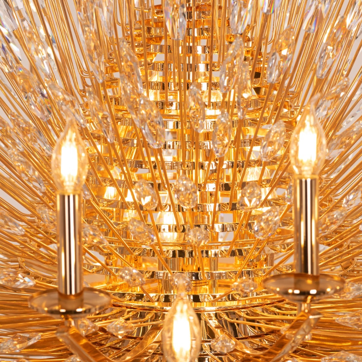 Jewel Of My Heart (Large, Gold) Crystal Chandelier