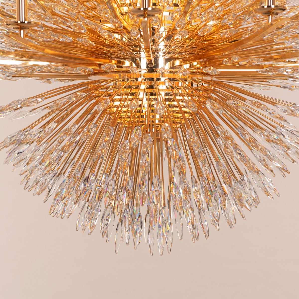 Jewel Of My Heart (Large, Gold) Crystal Chandelier
