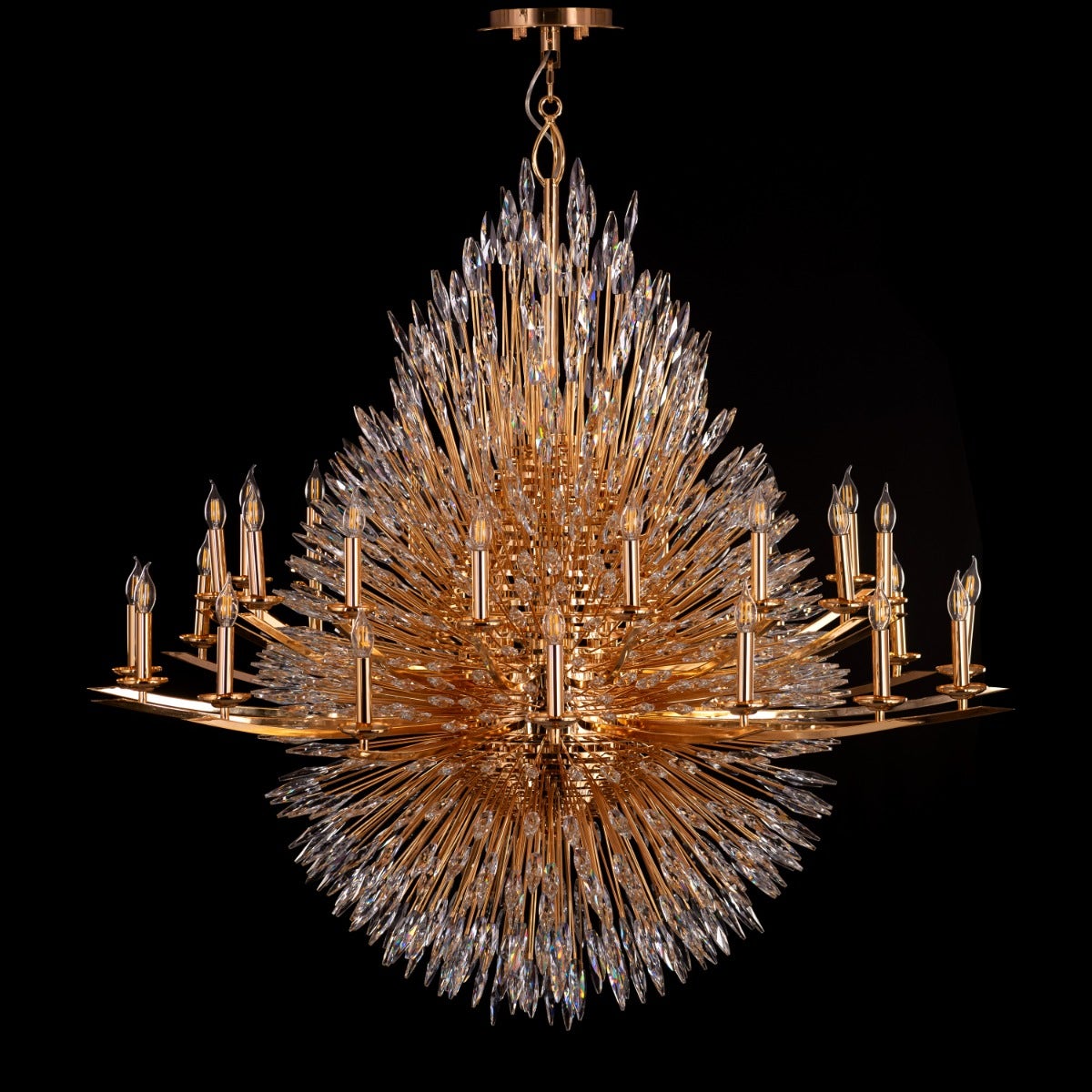 Jewel Of My Heart (Large, Gold) Crystal Chandelier