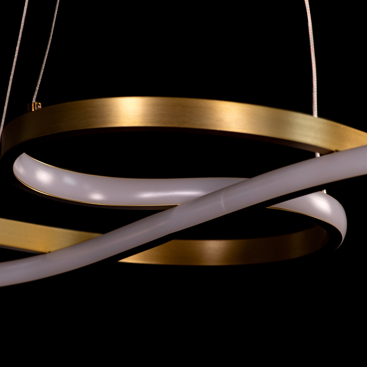 Dive Right In (Medium, Gold, Dimmable LED with Remote Control) Chandelier