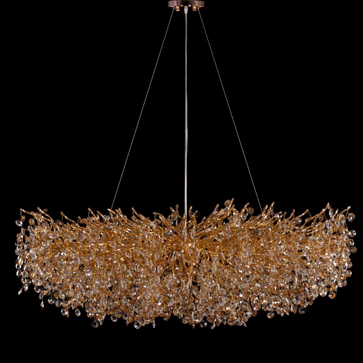 You Said Forever (Large, Gold) Crystal Chandelier