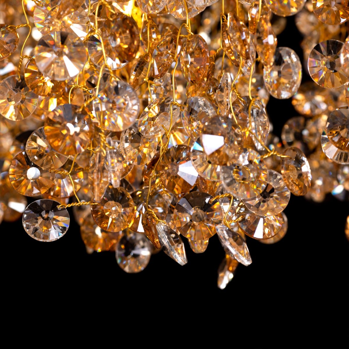 You Said Forever (Large, Gold) Crystal Chandelier