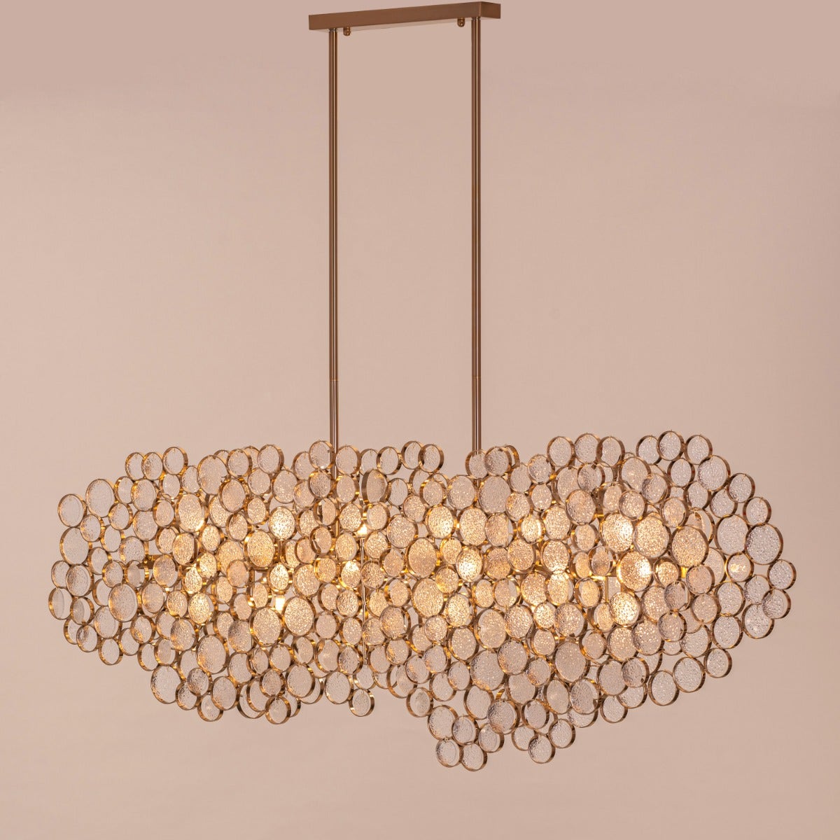 Louder Than Thunder (Large, Gold) Crystal Chandelier