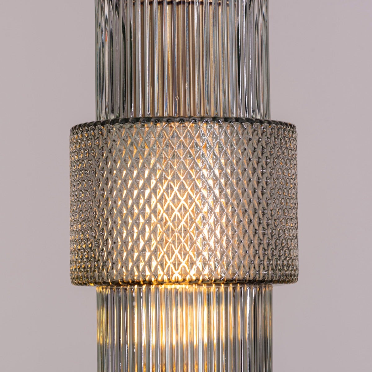 Drive To Mexico (Green) Textured Glass Pendant Light