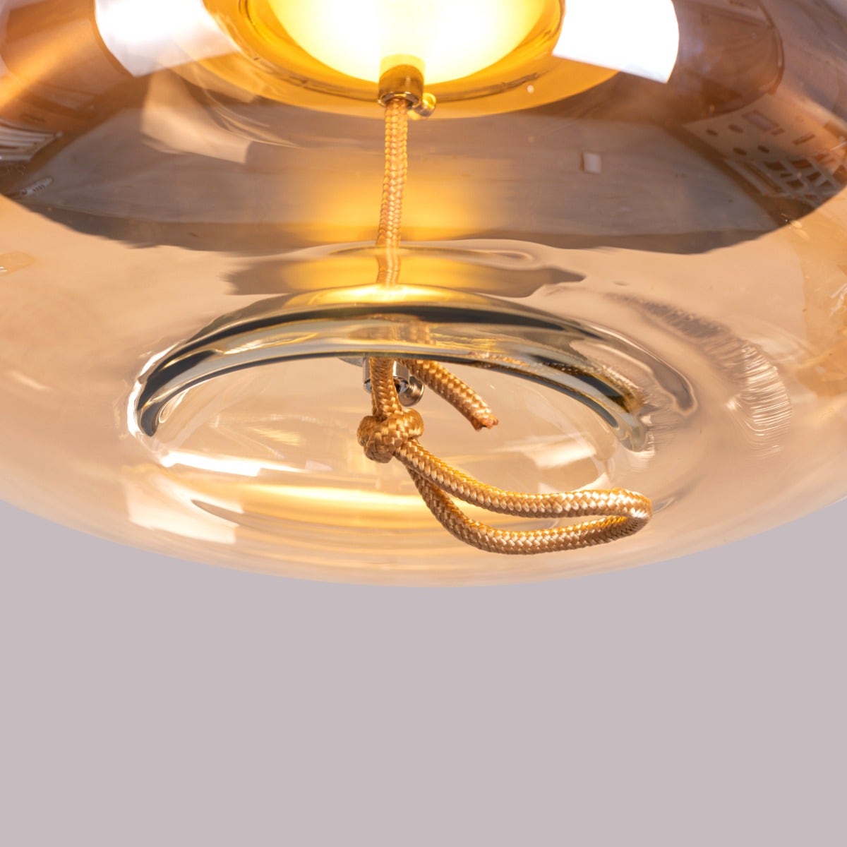 Change To Grow (Amber, Built-In LED) Glass Pendant Light