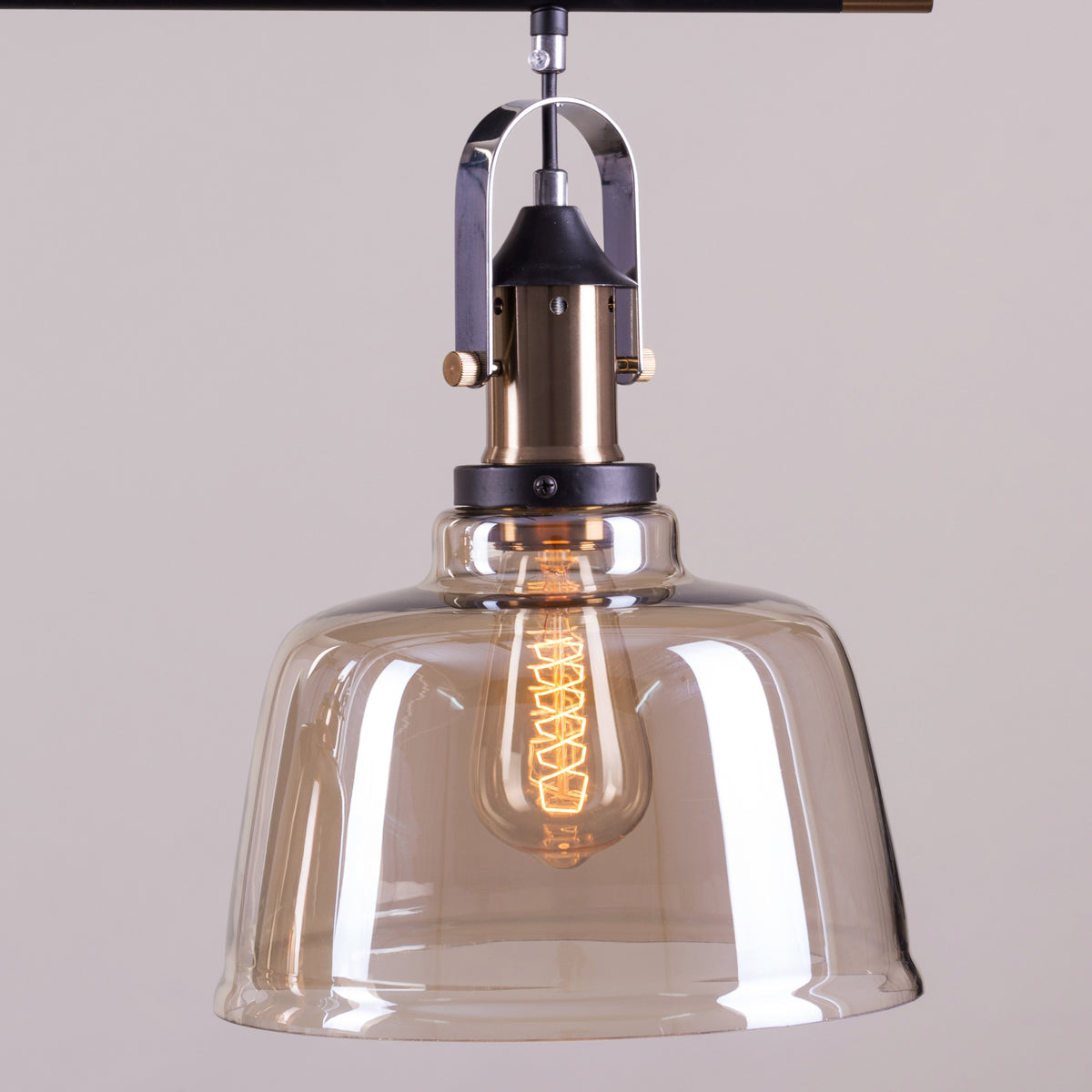 Royal Tea (Smokey Grey, Copper, Amber) Glass Chandelier