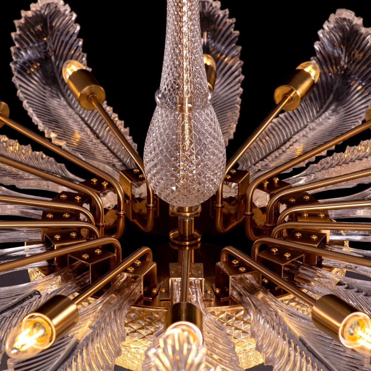 Wine Of Kings (Large, Gold) Crystal Chandelier