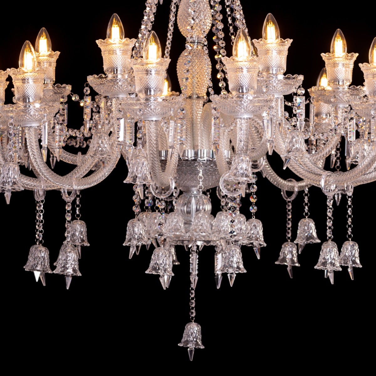 Rules The Room Grand (Large, Chrome) Crystal Chandelier