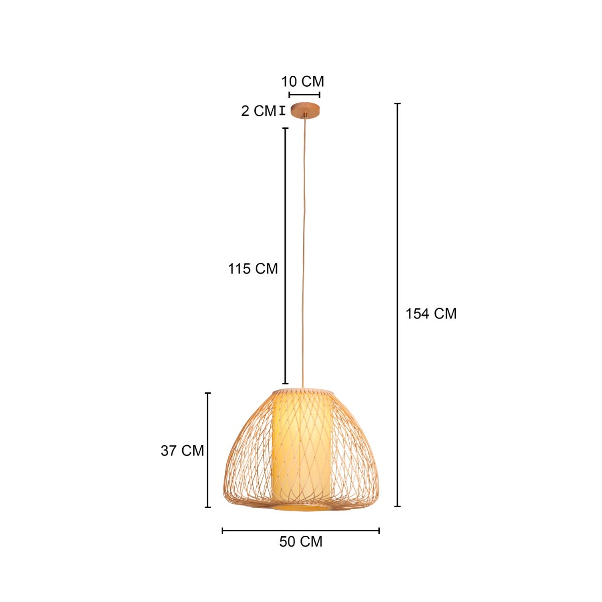Zen Life Bamboo Pendant Light