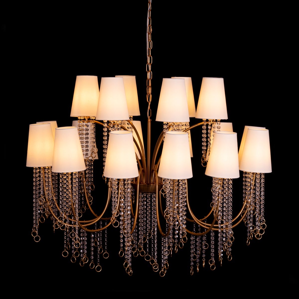 Myth & Magic (Large, Gold) Glass Crystal Chandelier