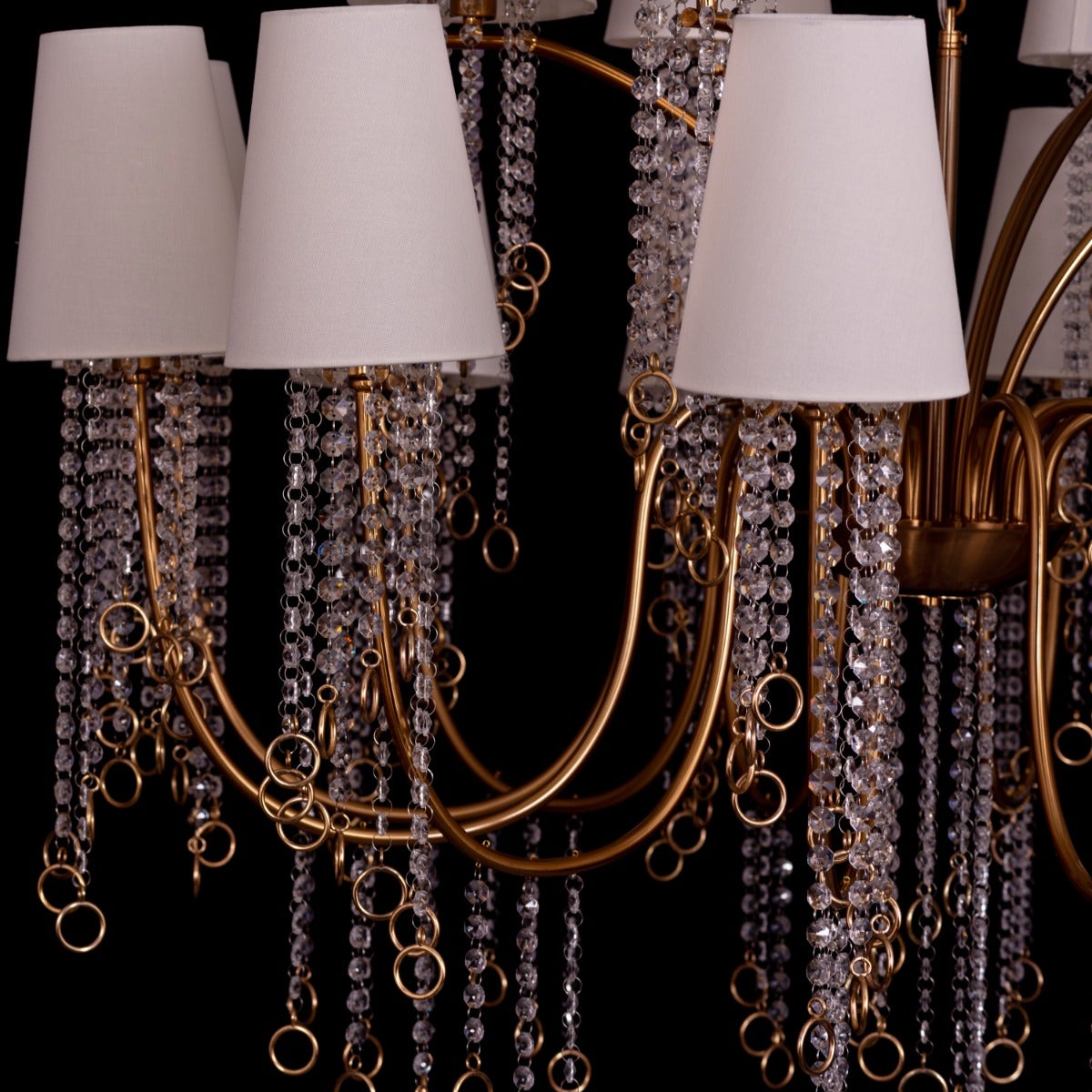 Myth & Magic (Large, Gold) Glass Crystal Chandelier