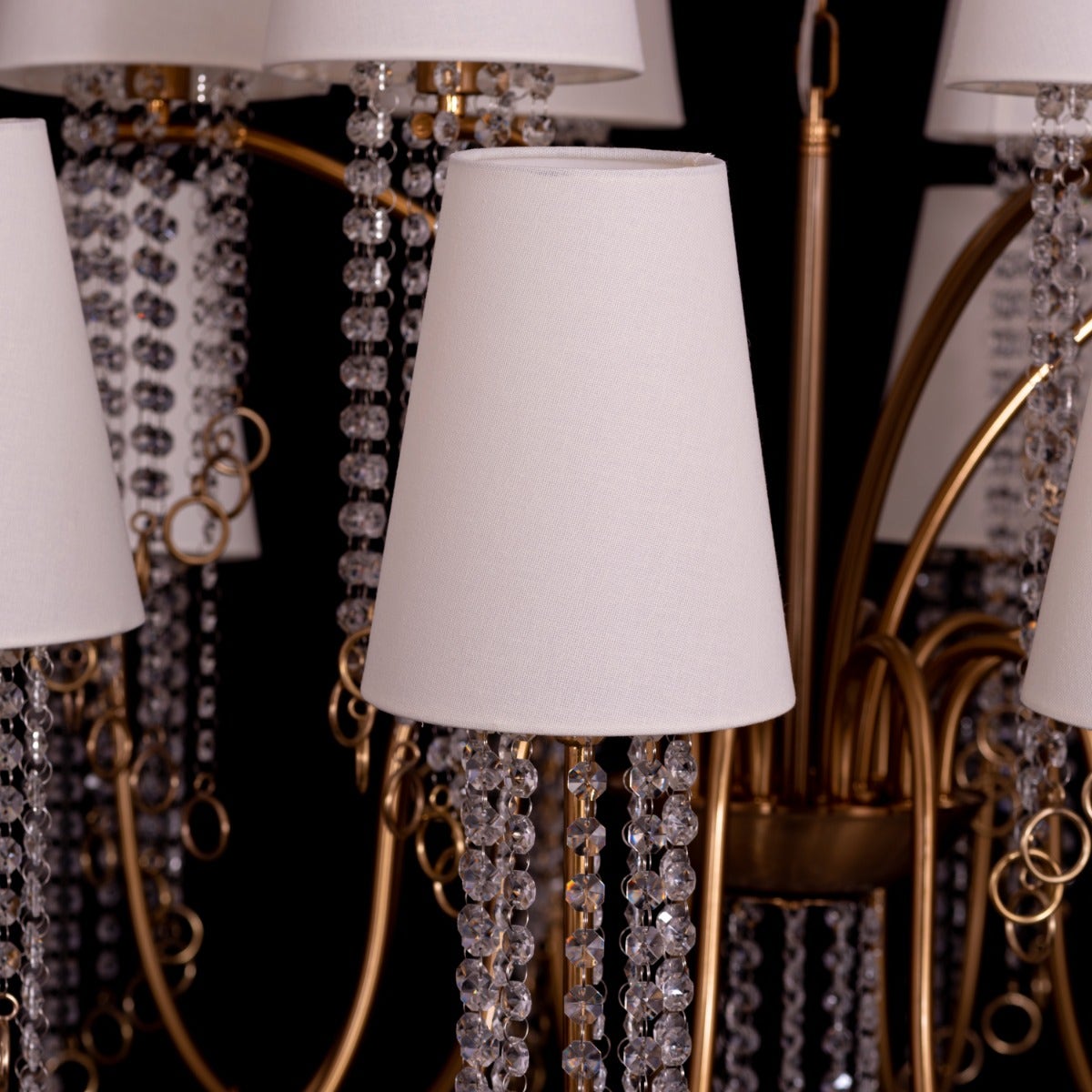 Myth & Magic (Large, Gold) Glass Crystal Chandelier