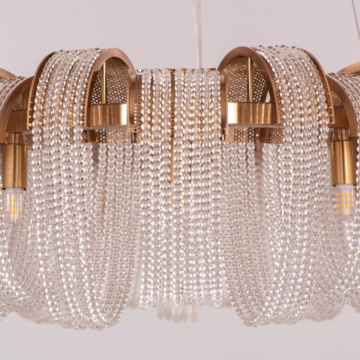 Waves For Days (Medium, Gold) Crystal Chandelier