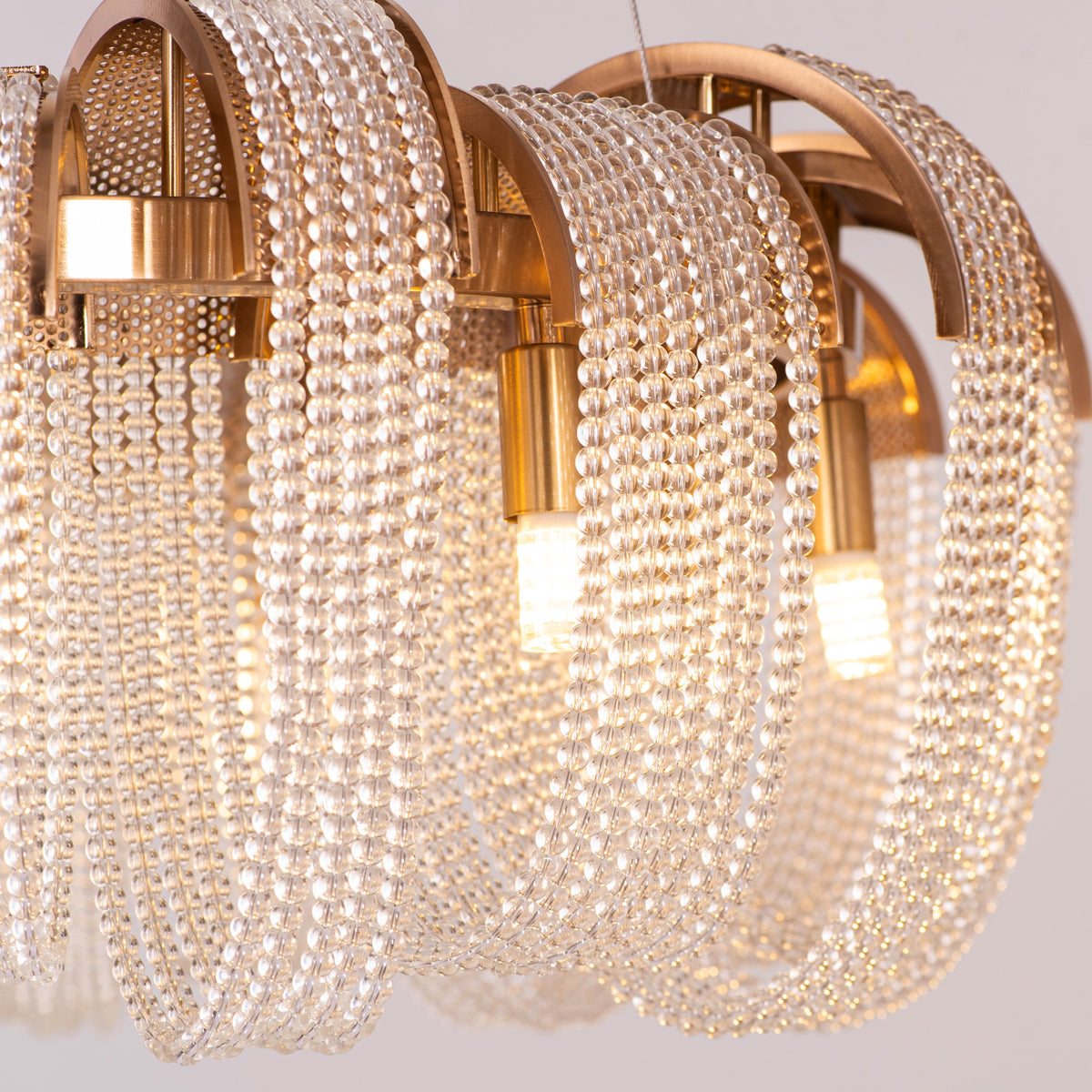 Waves For Days (Medium, Gold) Crystal Chandelier