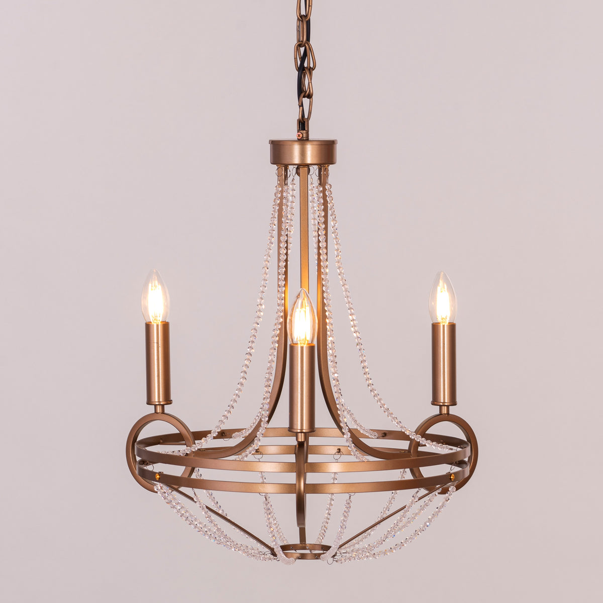 Waterfront (Gold) Crystal Pendant Light