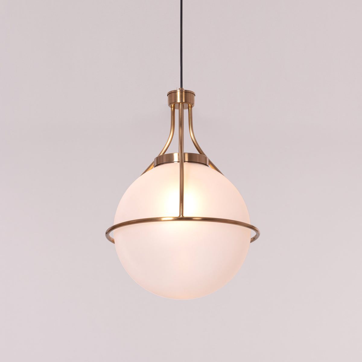Find Me Nowhere (Gold) Frosted Glass Pendant Light