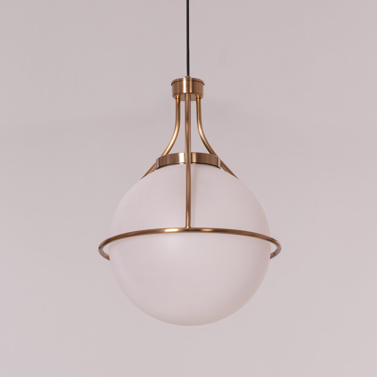 Find Me Nowhere (Gold) Frosted Glass Pendant Light