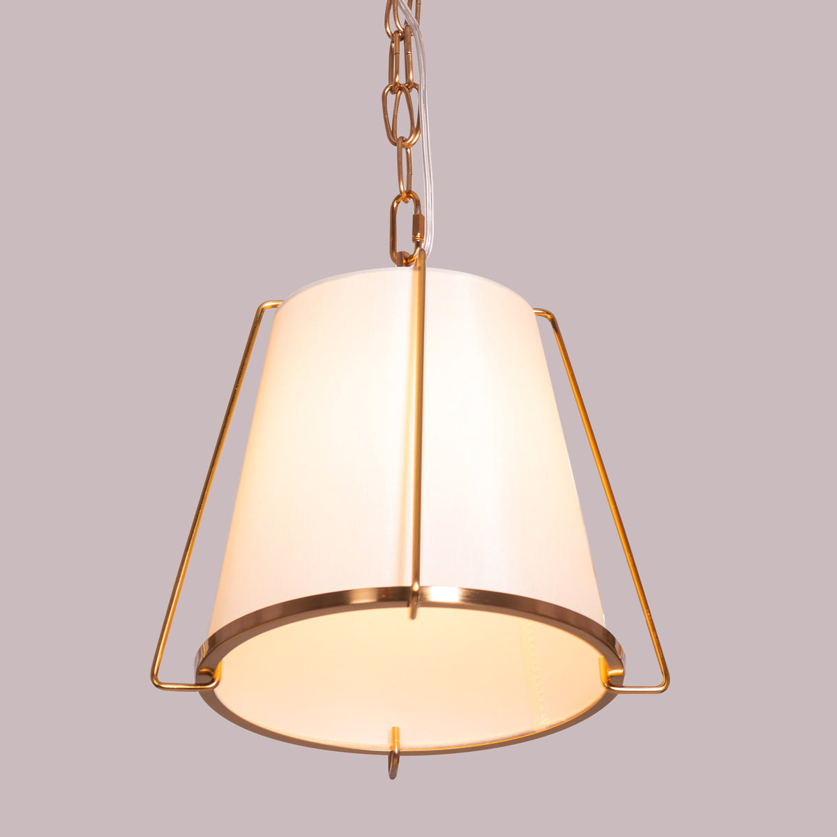 Woke Up Smiling (Gold, Cream) Pendant Light
