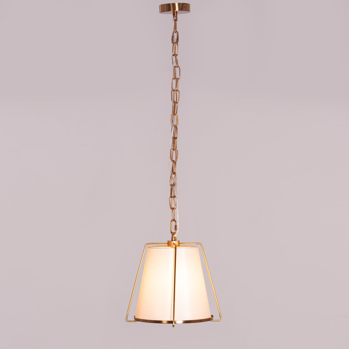 Woke Up Smiling (Gold, Cream) Pendant Light