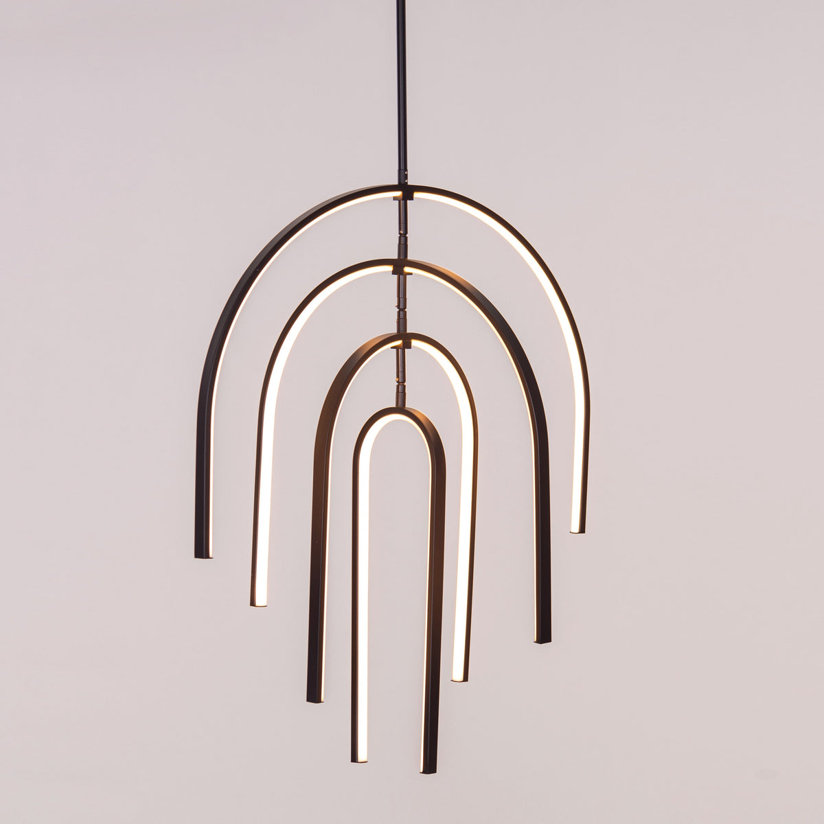 Heatwave (Black) 3 Color Built-In-LED Chandelier