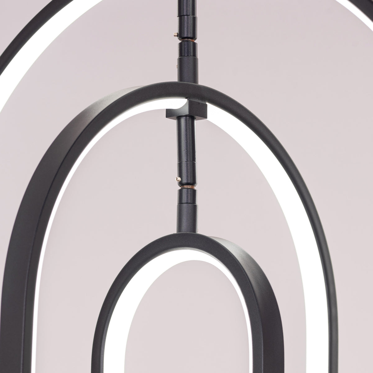 Heatwave (Black) 3 Color Built-In-LED Chandelier