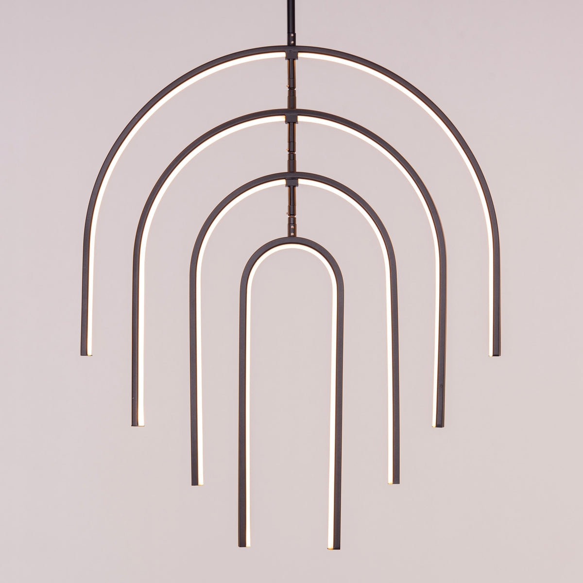 Heatwave (Black) 3 Color Built-In-LED Chandelier