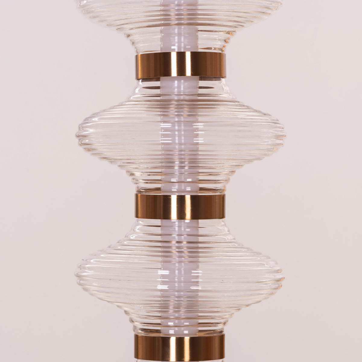 Love Poem (Gold) 3 Color Dimmable LED with Remote Control Textured Glass Pendant Light