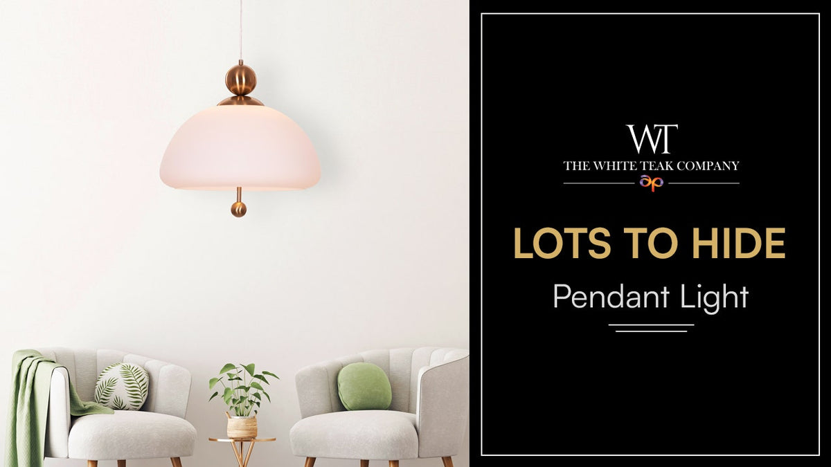 Lots To Hide (Gold) Built-In LED Frosted Glass Pendant Light