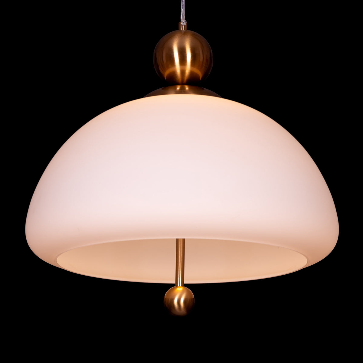 Lots To Hide (Gold) Built-In LED Frosted Glass Pendant Light
