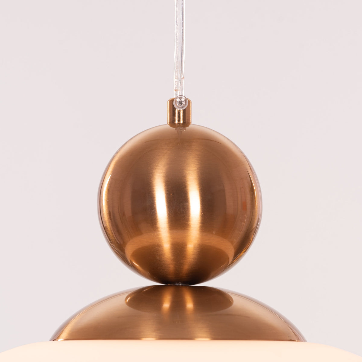 Lots To Hide (Gold) Built-In LED Frosted Glass Pendant Light