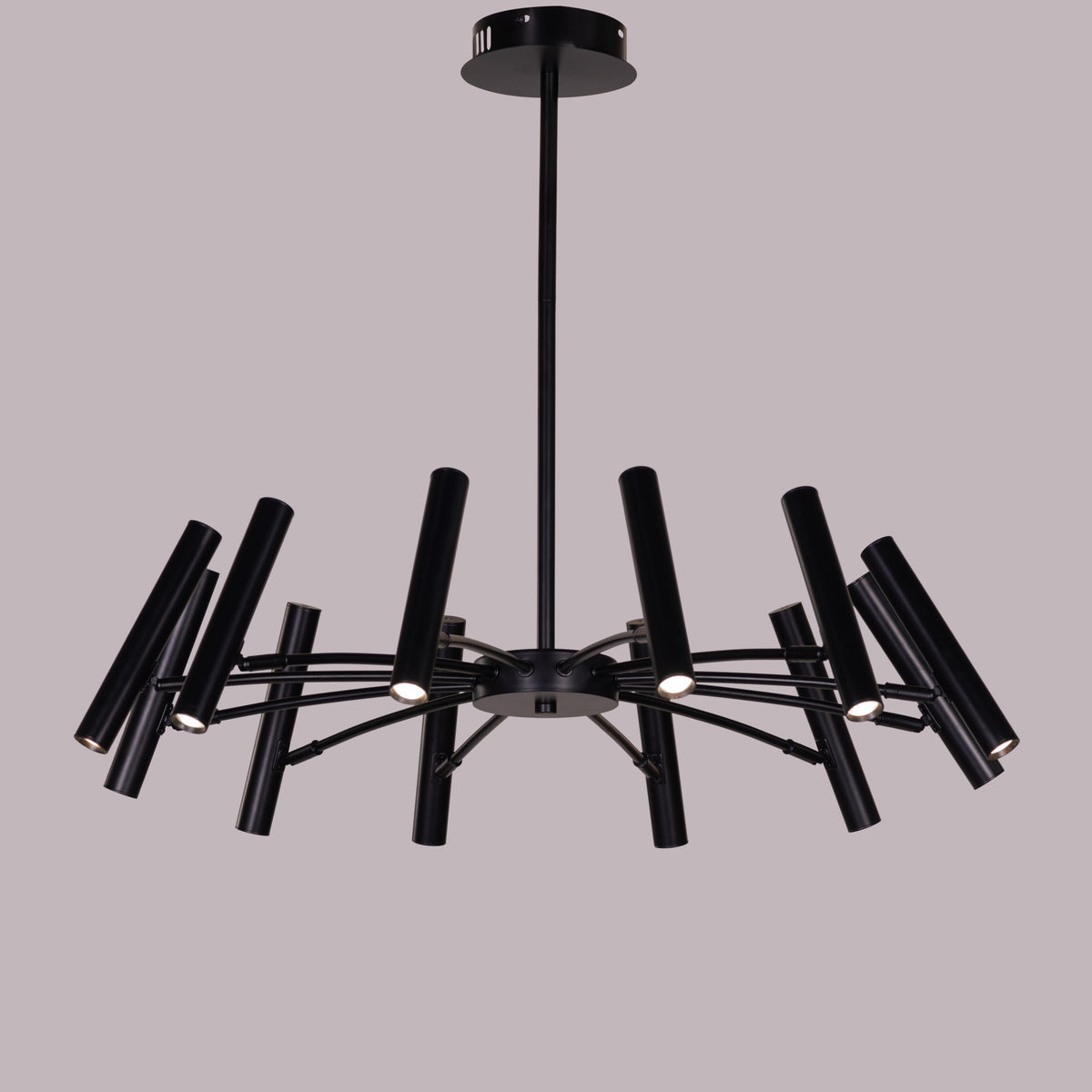 ثريا Set The Scene (أسود، 3 ألوان إضاءة LED مدمجة)