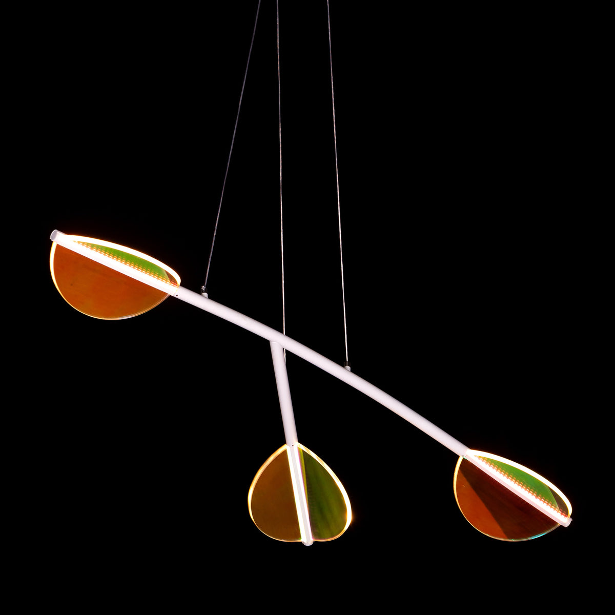Out Of Reach (White, Dimmable LED with Remote Control) Chandelier