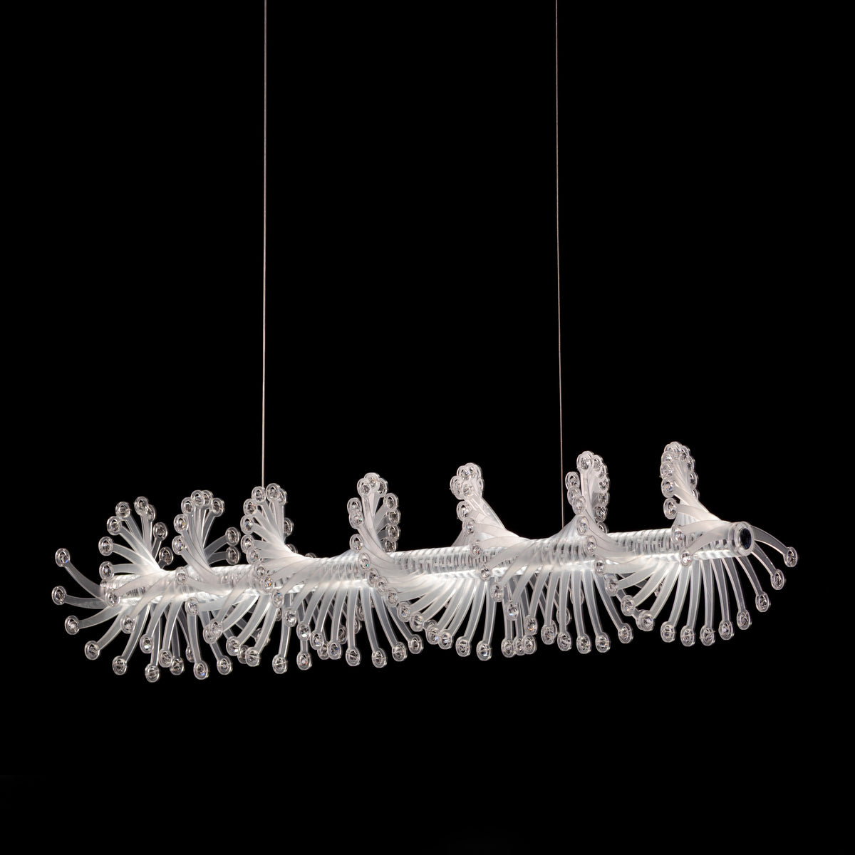Tribe Has Spoken (Chrome/White) Chandelier