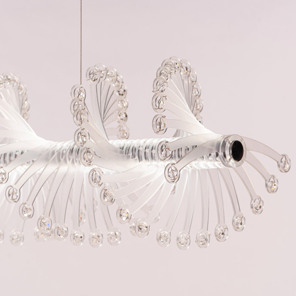 Tribe Has Spoken (Chrome/White) Chandelier
