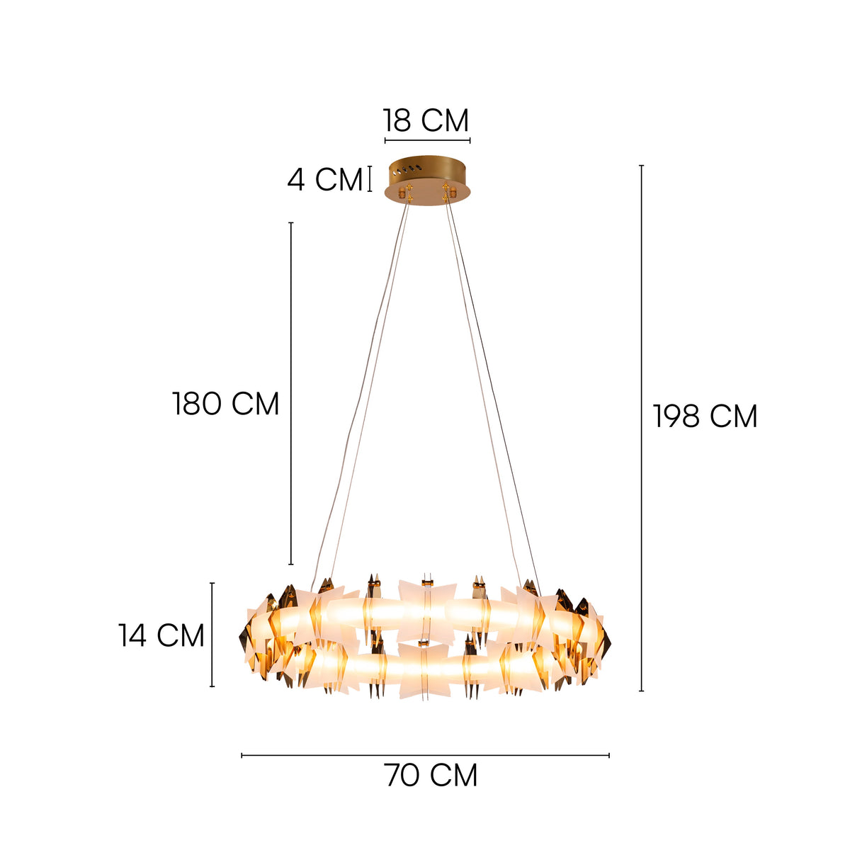 Gilded Embrace (Medium) Chandelier