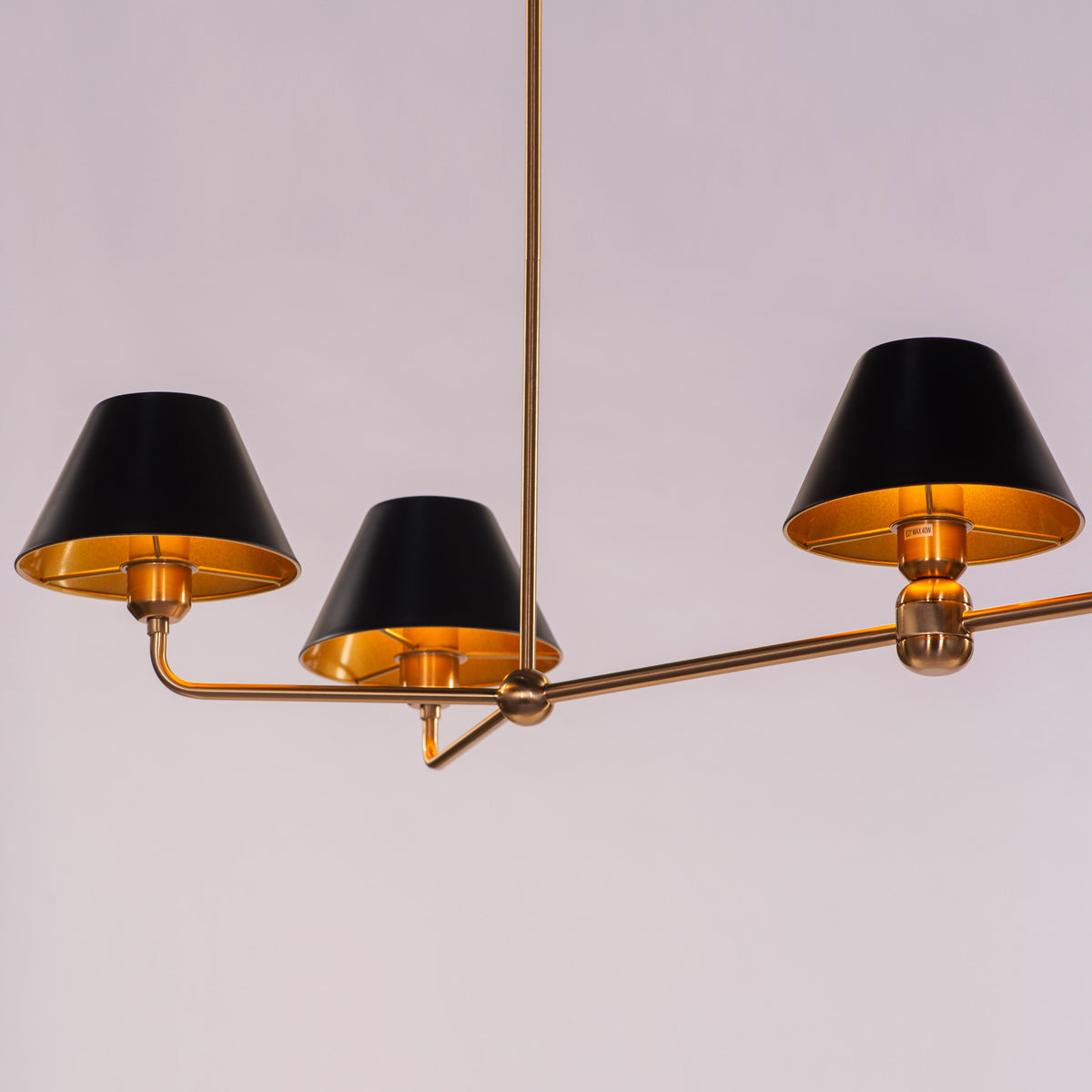 King Is Gone (Gold, Black) Chandelier