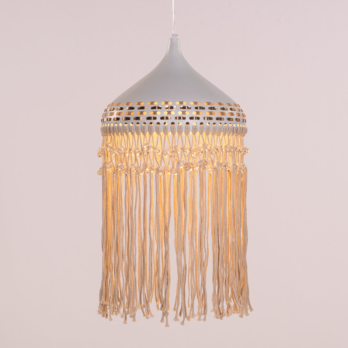 Born In Bali Ivory Pendant Light