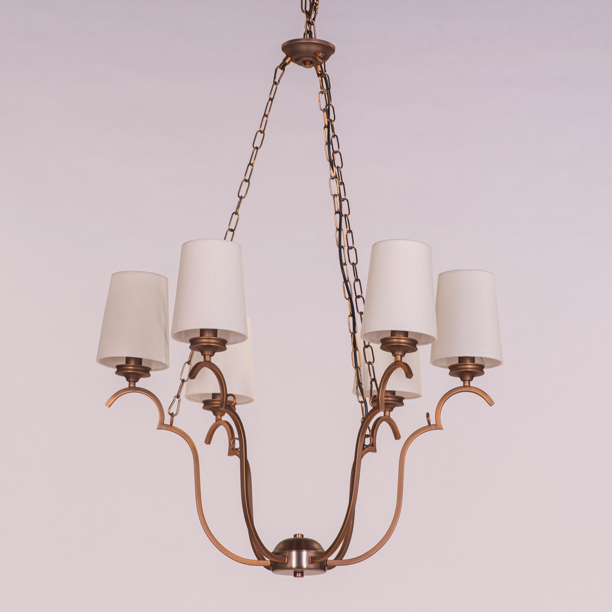 Gloriana (Bronze, White) Metal Chandelier
