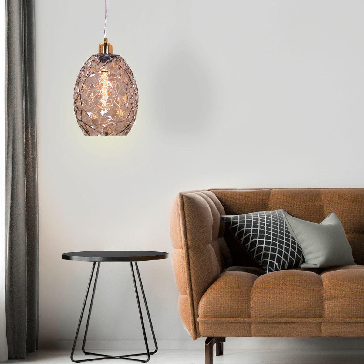 Second Glance (Amber) Glass Pendant Light