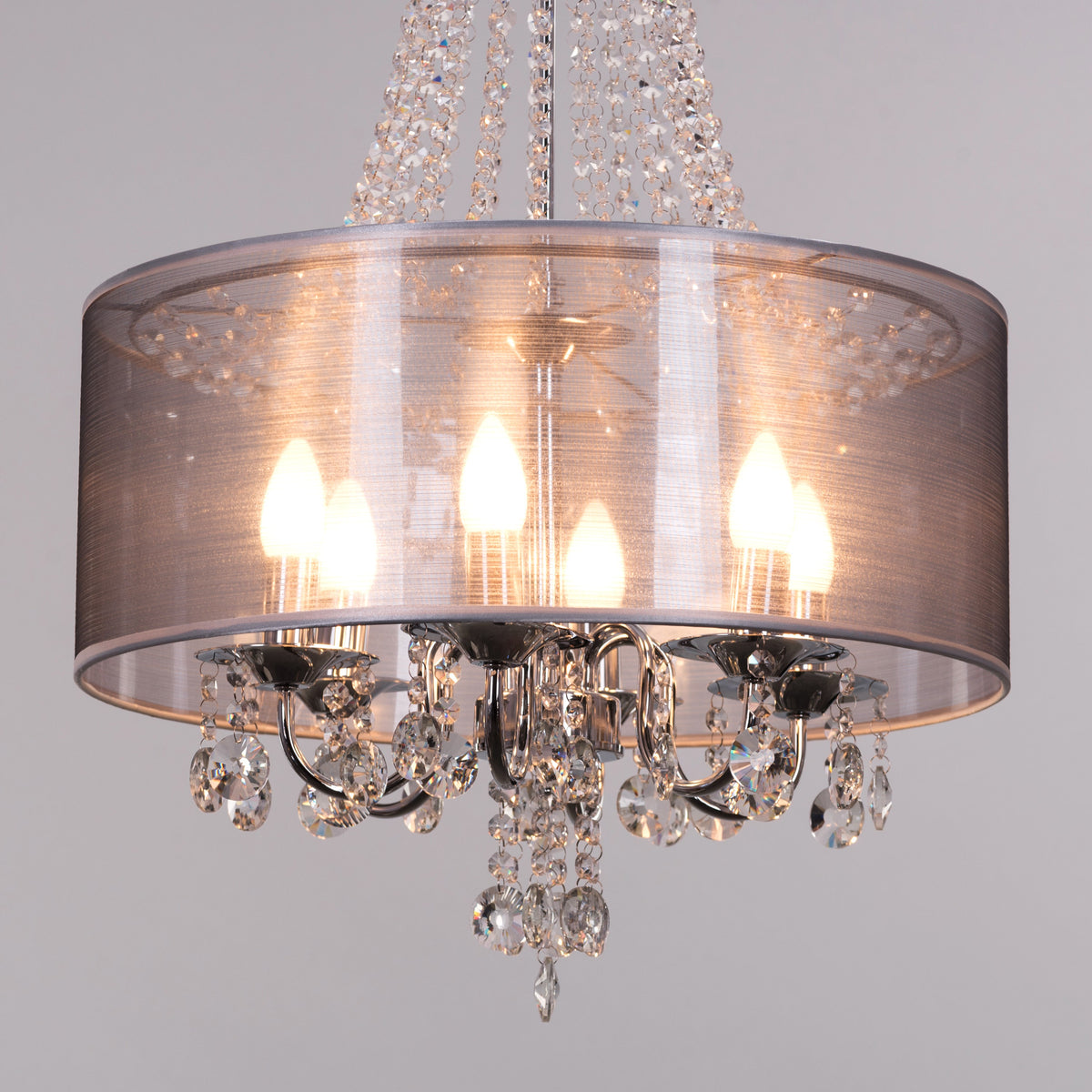 So In Love (Small, Chrome) Crystal Chandelier