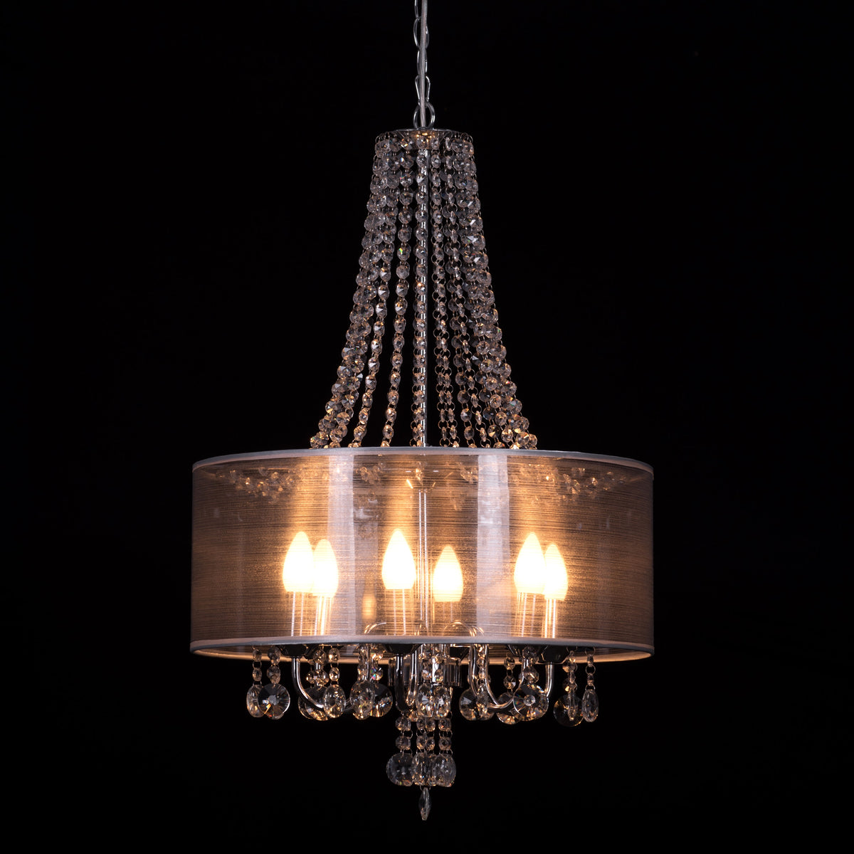So In Love (Small, Chrome) Crystal Chandelier